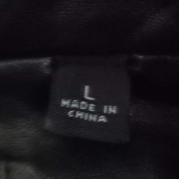 Roundtree & Yorke Black Lambskin Leather Button Up Car Coat - Picture 10 of 13